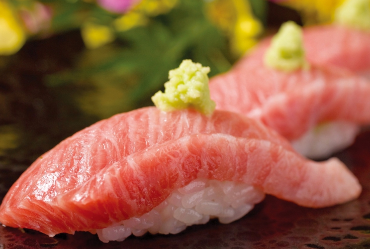 戸井をはじめ、さまざまな産地で迅速に処理された本マグロを用意