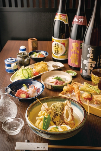 料理を存分に引き立たせる美酒を店主が吟味し日替わりで提供、道産酒の品ぞろえに定評あり