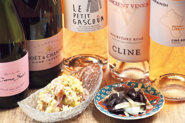 ロゼワイン以外にもお酒が充実