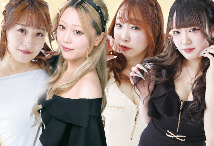 ドレスが似合う美女たちと程よい距離感で楽しめる
