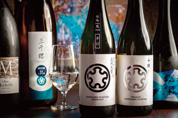 道産の日本酒は上川大雪や郷宝などを用意。二世古秋あがりも入荷予定