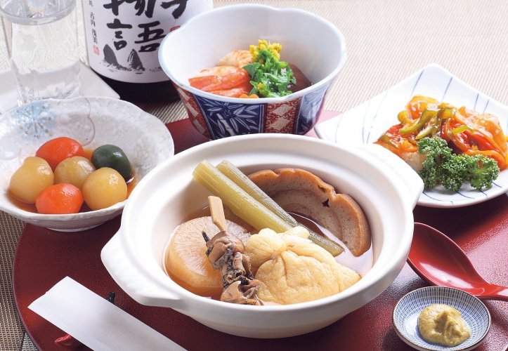 絶品おでんほか道産食材を使った料理
