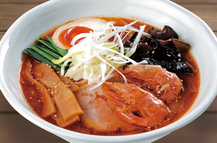 辛くて旨い「辛味噌ラーメン」1,100円、+100円で辛さ増しのレベル1~3番まで選べる
