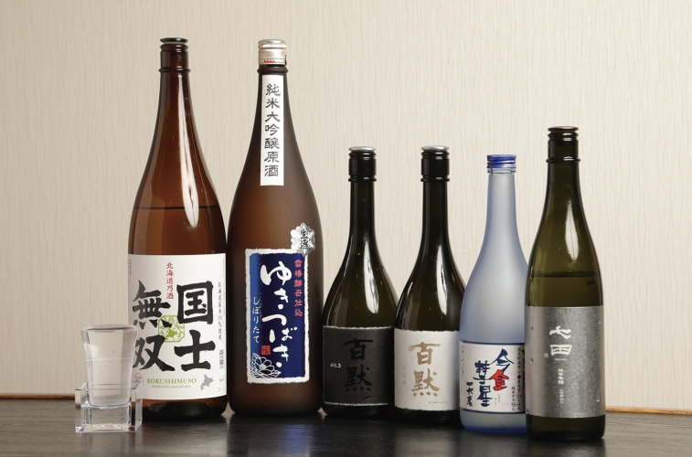 北海道産の日本酒をはじめ、全国各地の酒を厳選して入荷