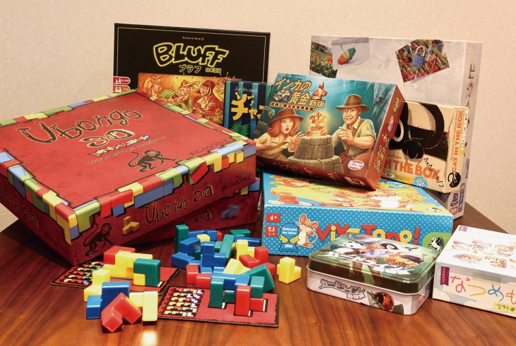 レアなボードゲームを多数用意、お気に入りがきっと見つかるはず