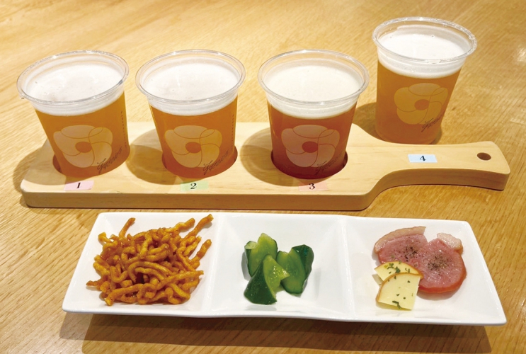 1番人気は樽生で味わう「すすきのえーる飲み比べセット」1,700円