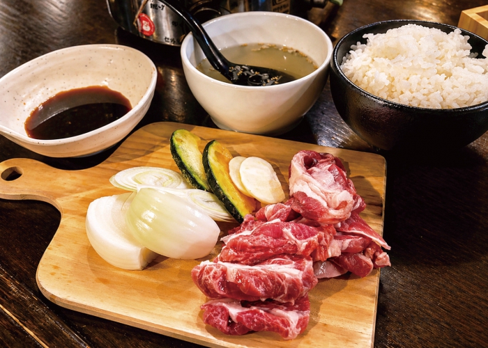 ランチのジンギスカンセット1,800円がクーポン使用で1,500円