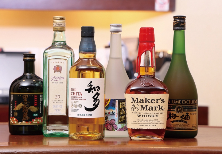 角サンや鏡月などが90分飲み放題4,000円とリーズナブル